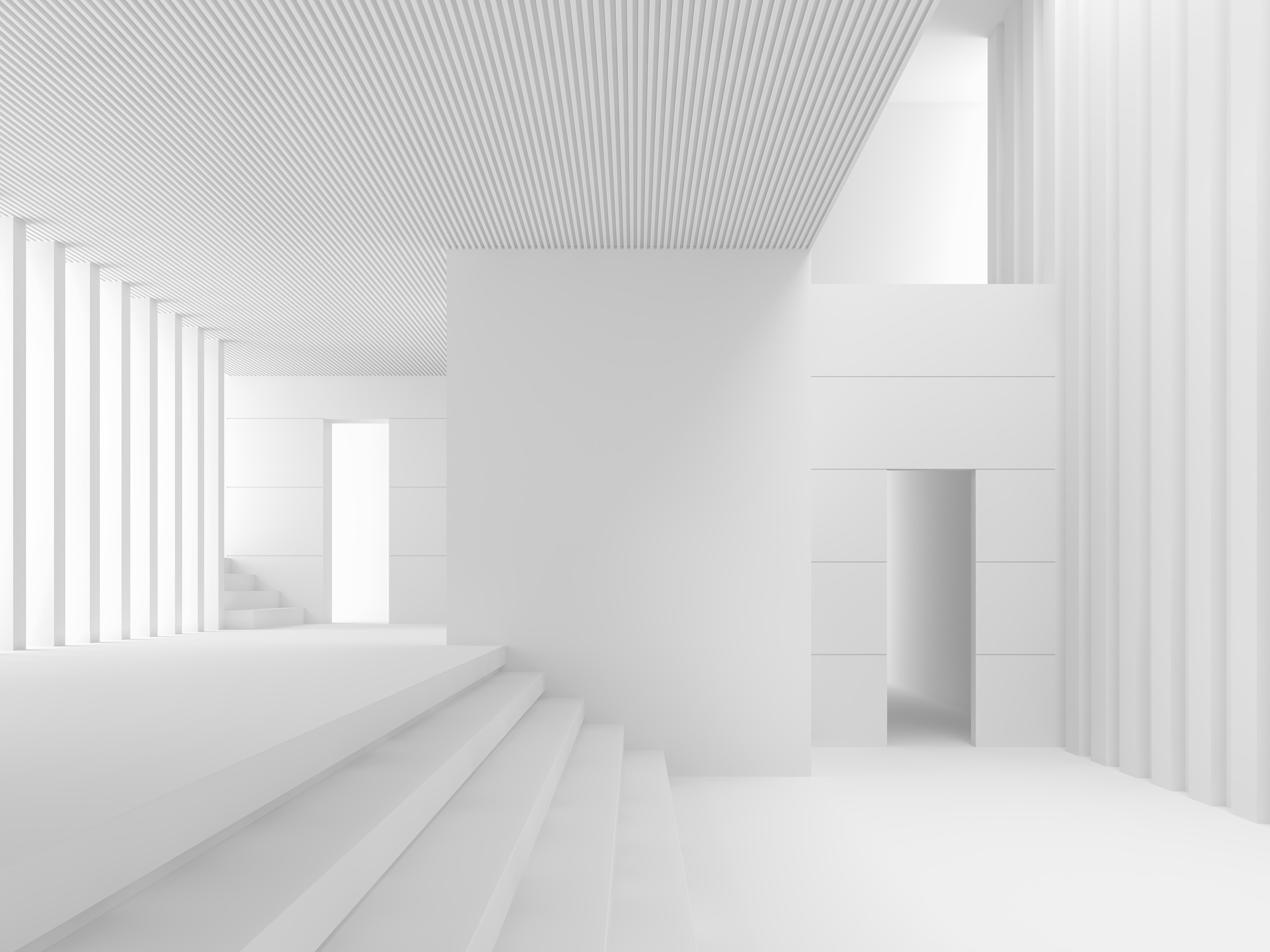 Modern Minimalist Interior of a Room