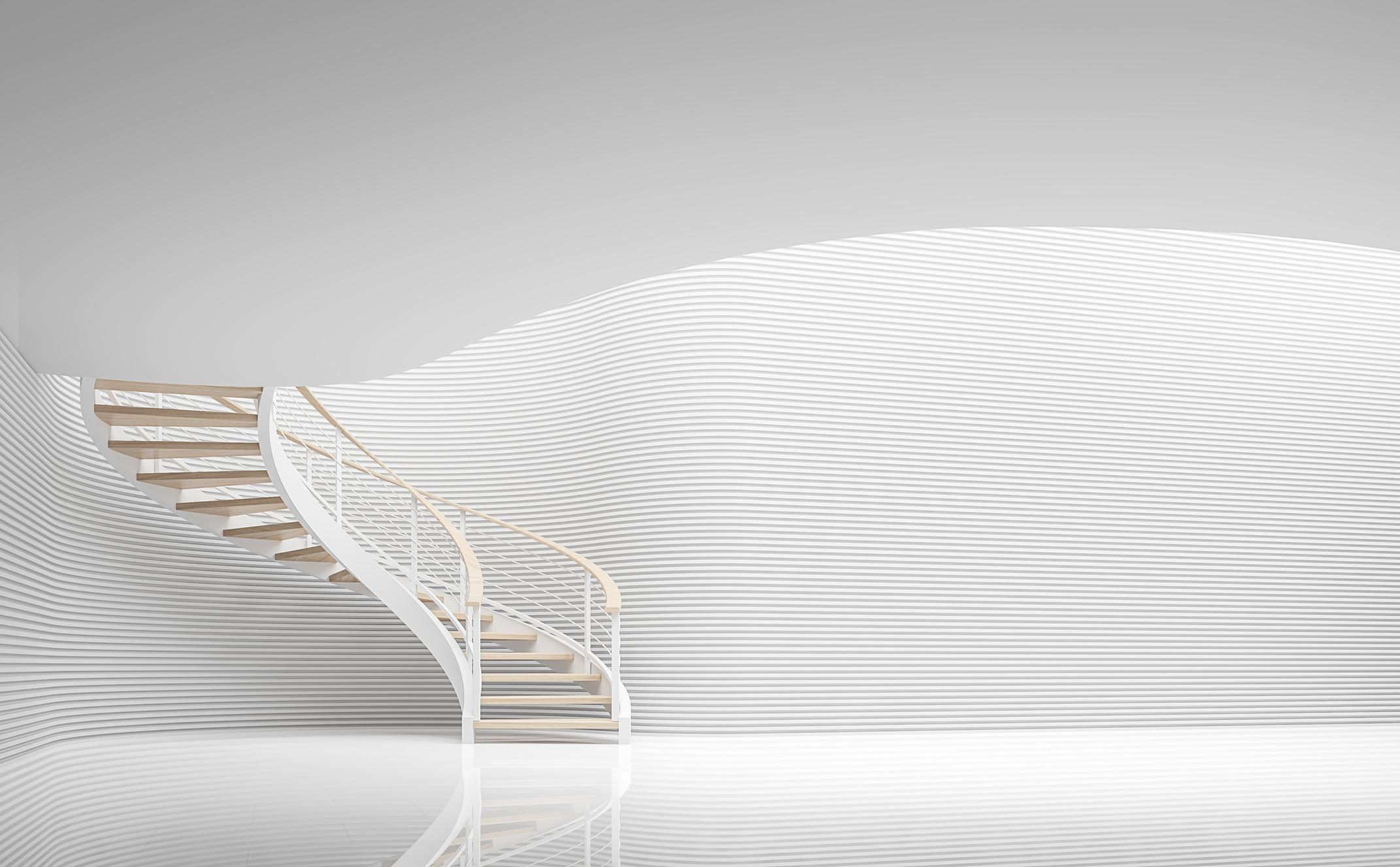 Abstract White Space Interior 