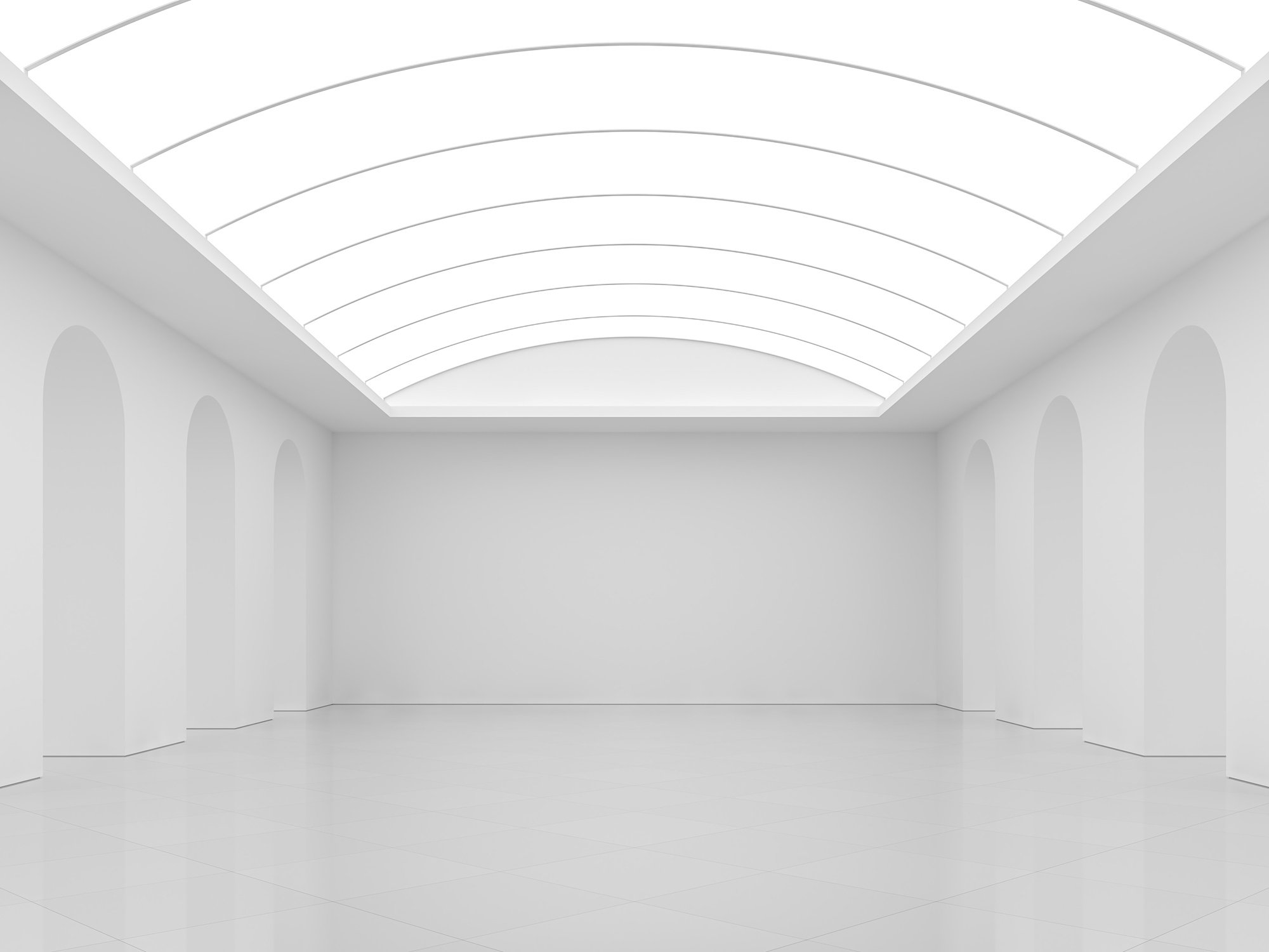 Modern Minimalist Interior of a Hall