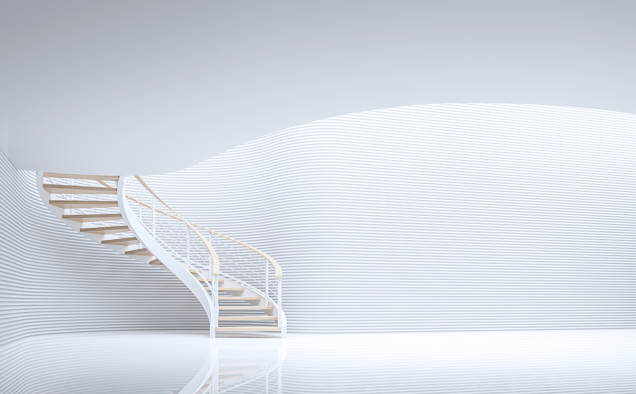 Abstract White Space Interior 