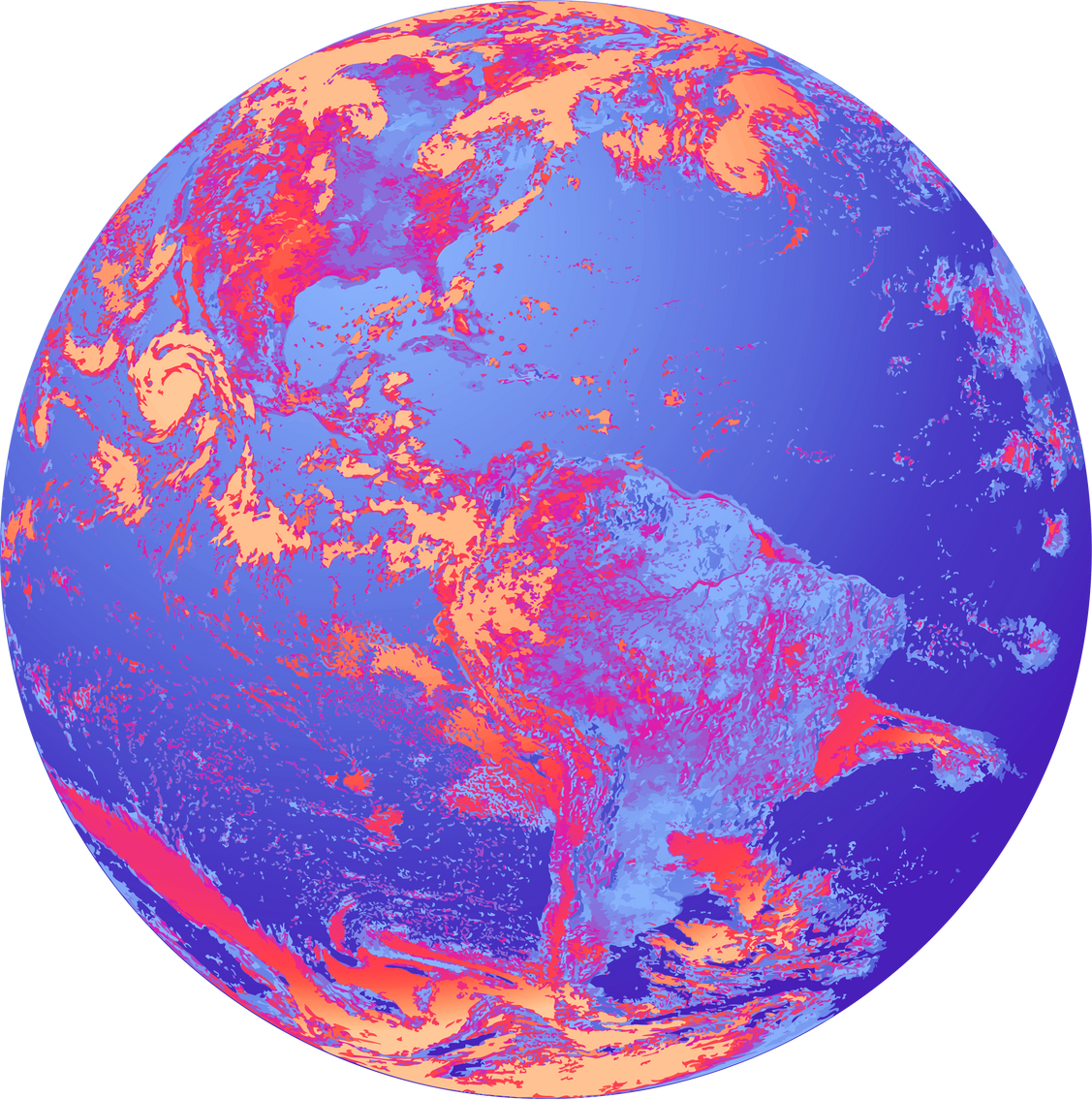 Earth globe illustration